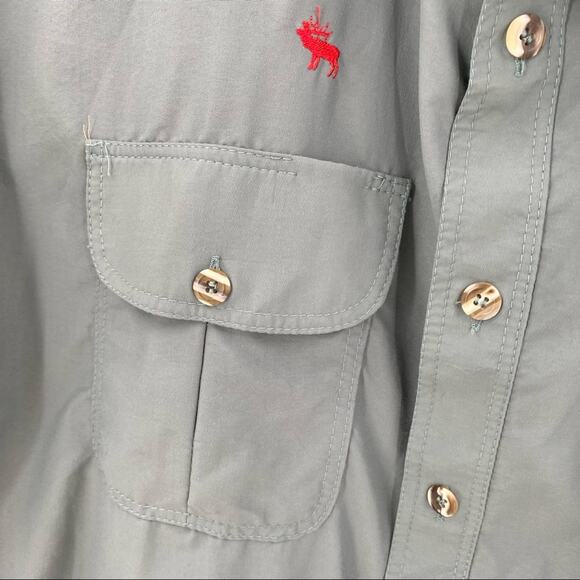 Gary Nesse Outdoor World grey quilted shooting hunting shirt men’s size XXL - Picture 10 of 13